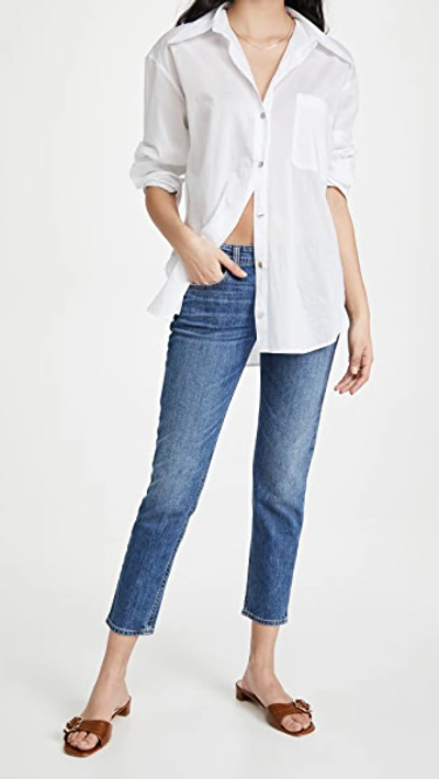 Rag & Bone Dre Low Rise Slim Boyfriend Jeans Julienne In Julienne