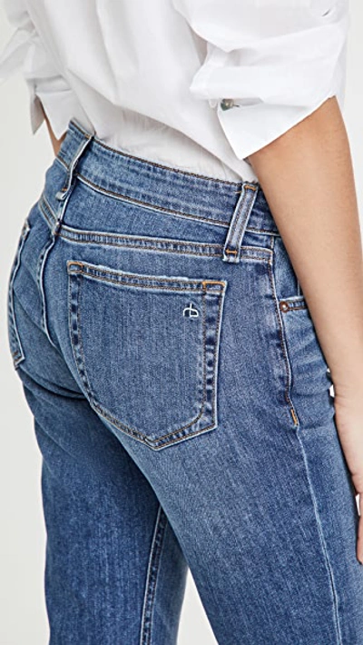 Rag & Bone Dre Low Rise Slim Boyfriend Jeans Julienne In Julienne