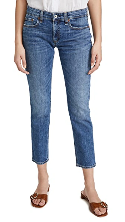 Rag & Bone Dre Low Rise Slim Boyfriend Jeans Julienne In Julienne