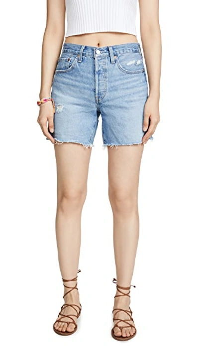 Shop Levi's 501 Mid Thigh Shorts In Luxor Street