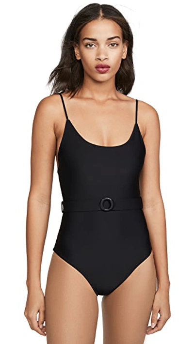 Shop Mikoh Mila One Piece Swimsuit In Night