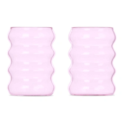 Shop Sophie Lou Jacobsen Pink Ripple Cup Set, 6 oz