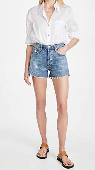 Shop Citizens Of Humanity Marlow Easy Shorts Seaward