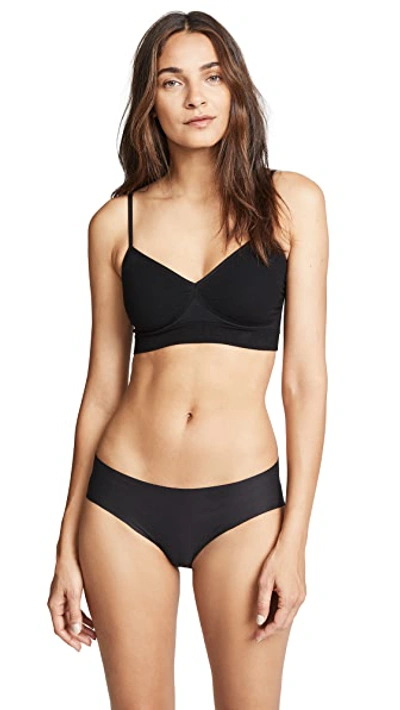 Yummie Audrey Comfortably Fit Seamless Bralette In Black