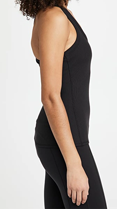 Shop Alo Yoga Rib Support Tank In Black