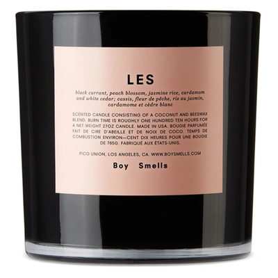 Shop Boy Smells Les Candle, 27 oz In Pink/black
