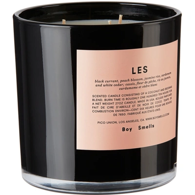 Shop Boy Smells Les Candle, 27 oz In Pink/black