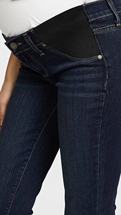 Paige Transcend Verdugo Ultra Skinny Maternity Jeans In Nottingham