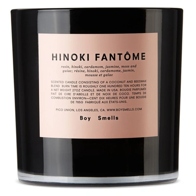 Shop Boy Smells Hinoki Fantôme Candle, 27 oz In Pink/black