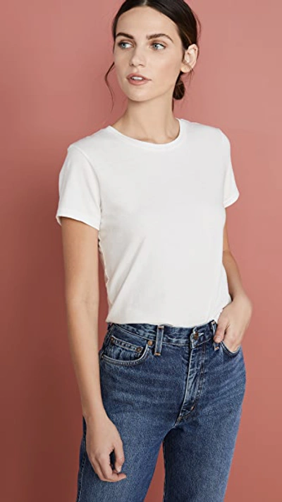 Shop Agolde Linda Boxy Tee In Tissue