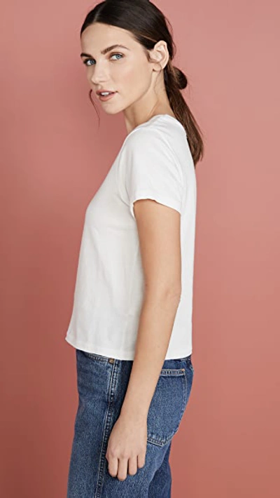 Shop Agolde Linda Boxy Tee In Tissue