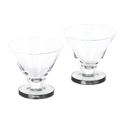 Shop Tom Dixon Puck Cocktail Glass Set In Clear