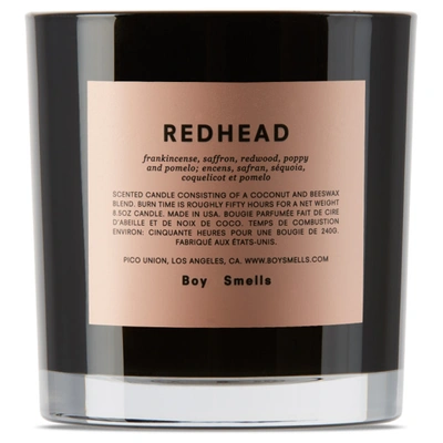 Shop Boy Smells Redhead Candle, 8.5 oz In Pink/black