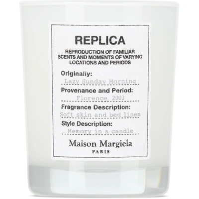 Shop Maison Margiela Replica Lazy Sunday Morning Candle, 5.82 oz In White