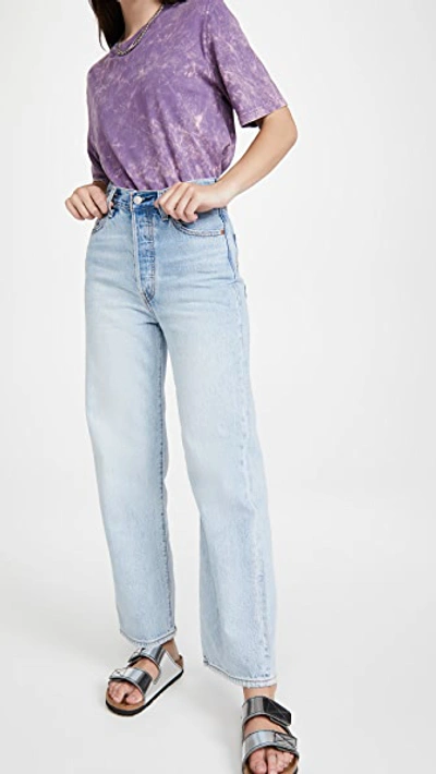 Shop Levi's Ribcage Straight Ankle Jeans Middle Road