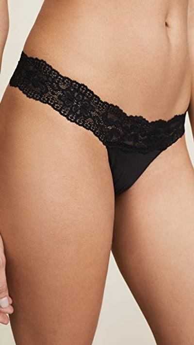 Shop Cosabella Ever Low Rise Thong In Black