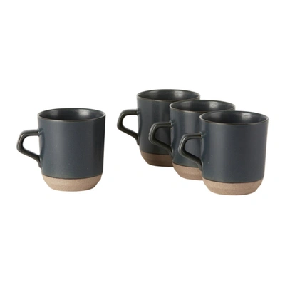 Shop Kinto Black Ceramic Lab Clk-151 Large Mug Set, 14 oz