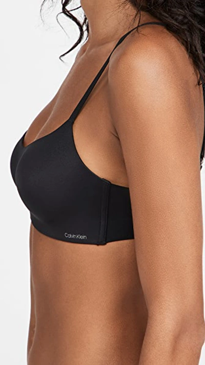 Shop Calvin Klein Underwear Calvin Klein Liquid Touch Lightly Lined Bralette Black001