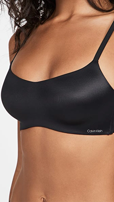 Shop Calvin Klein Underwear Calvin Klein Liquid Touch Lightly Lined Bralette Black001