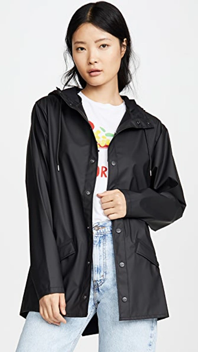 Shop Rains Rain Jacket In Black