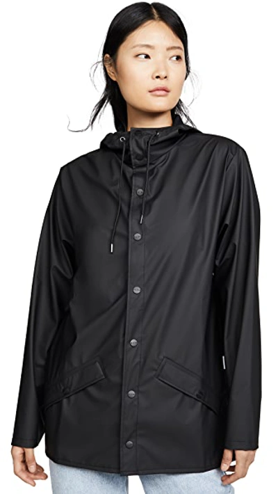 Shop Rains Rain Jacket In Black