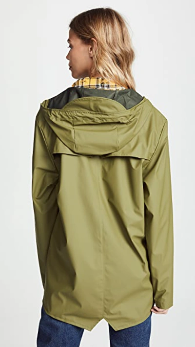 Shop Rains Rain Jacket In Sage