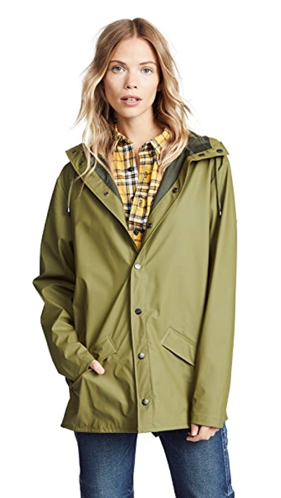 Shop Rains Rain Jacket In Sage