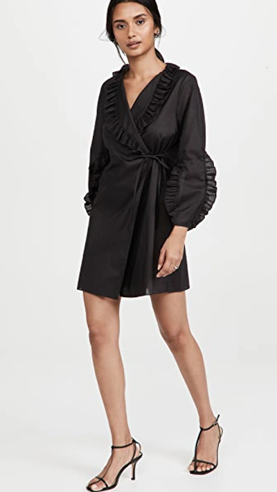 Shop Rebecca Taylor Pleated Wrap Dress