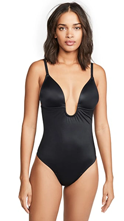 Buy Spanx Plunge Low Back Thong Body - Very Black