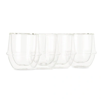 Shop Kinto Kronos Espresso Cup Set, 3 oz In Clear