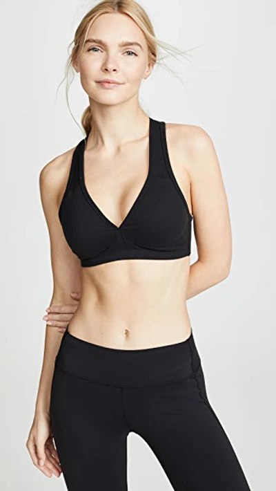 Shop Beyond Yoga Lift And Support Bra In Jet Black