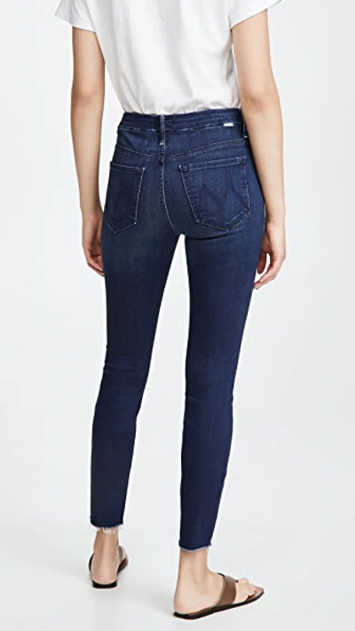 Shop Mother High Waisted Looker Ankle Fray Jeans In Tongue And Chic