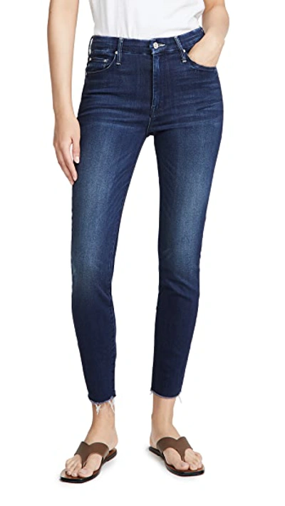 High Waisted Looker Ankle Fray Jeans