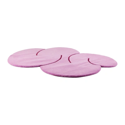 Shop Okej Ssense Exclusive Pink Squiggle Rug In Orchid