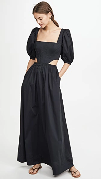 Staud Astro Dress In Black
