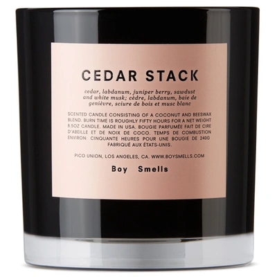 Shop Boy Smells Cedar Stack Candle, 27 oz In Pink/black