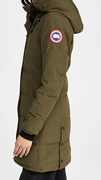 Shop Canada Goose Shelburne Parka In Military Green/vert Militaire