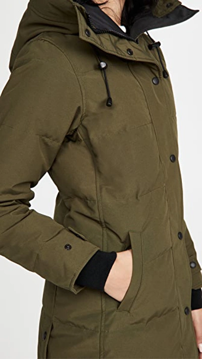 Shop Canada Goose Shelburne Parka In Military Green/vert Militaire