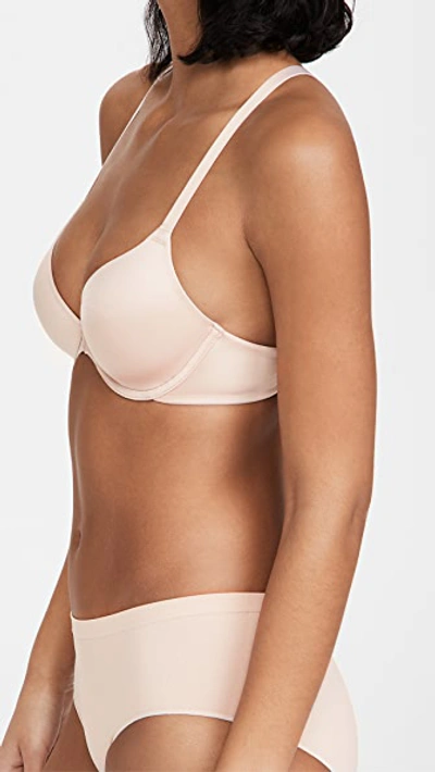 B.tempt'd By Wacoal Future Foundations Front-close Racerback Bra In Rose Smoke