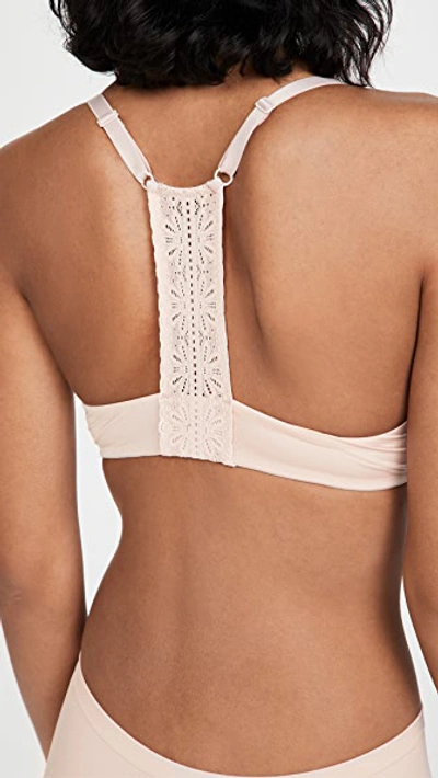 B.tempt'd By Wacoal Future Foundations Front-close Racerback Bra In Rose Smoke
