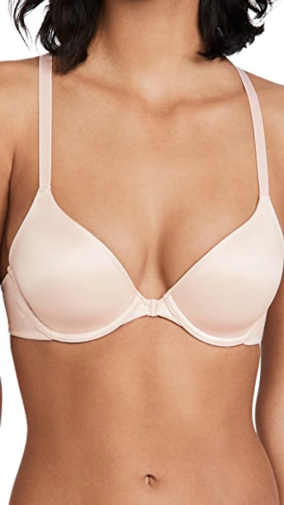 B.tempt'd By Wacoal Future Foundations Front-close Racerback Bra In Rose Smoke