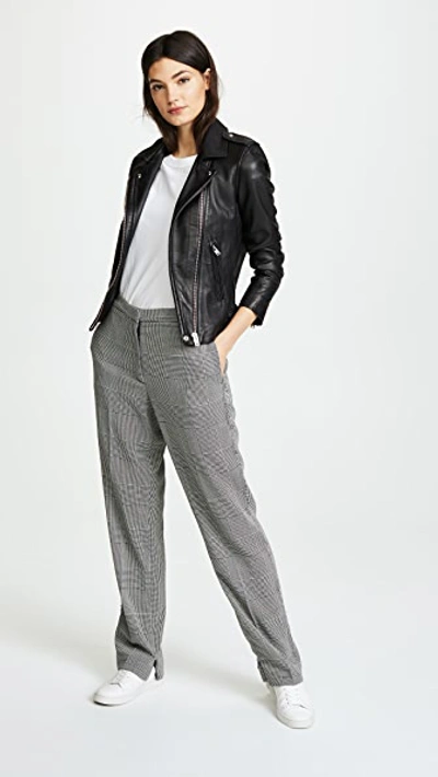 Iro Notched-lapels Biker Jacket In Black