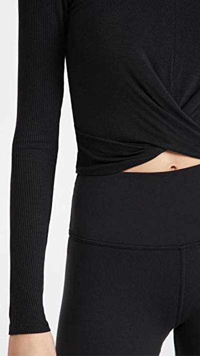 Shop Alo Yoga Cover Long Sleeve Top Black