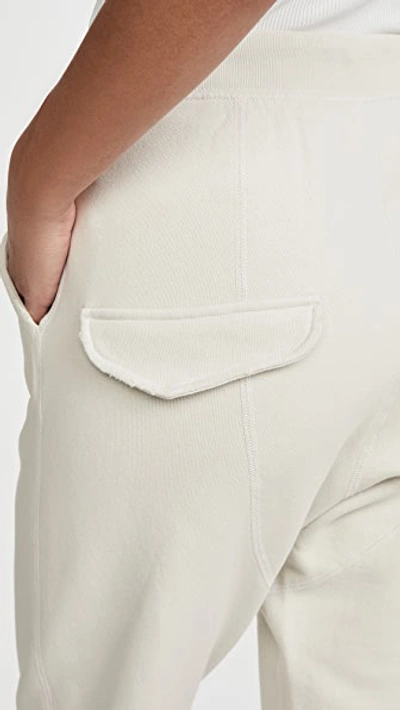 Nili Lotan Nolan Cotton Track Trousers In Chalk