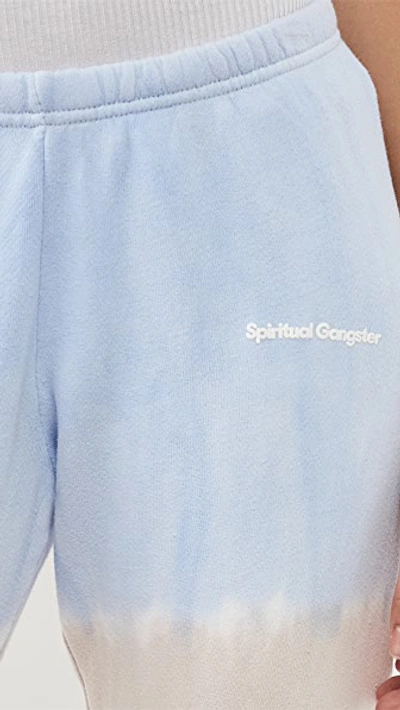 Shop Spiritual Gangster Perfect Terry Sweatpants In Seashell Tie Dye