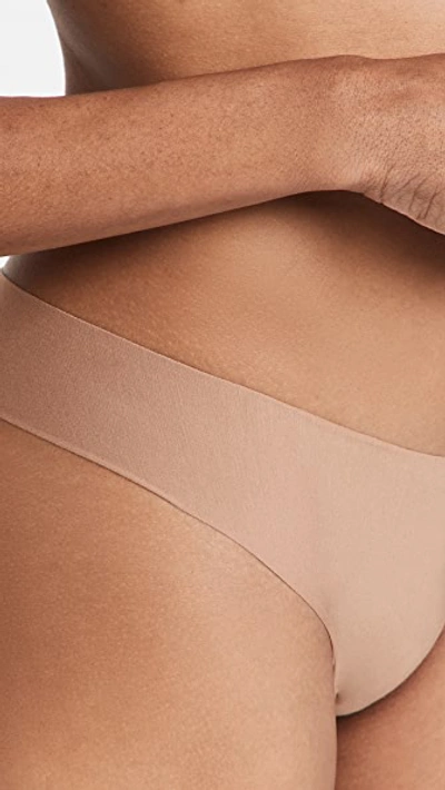 Commando Butter Mid Rise Thong In Toffee
