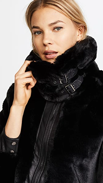 Blank Denim Black Noise Coat In Black