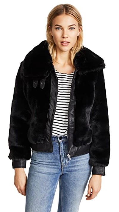 Blank Denim Black Noise Coat In Black