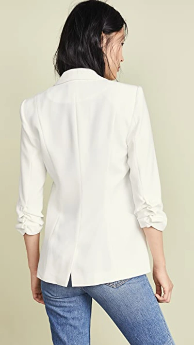 Shop Cinq À Sept Crepe Khloe Blazer Ivory