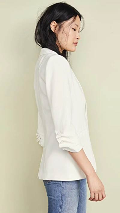 Cinq À Sept Cinq A Sept Khloe Crepe Blazer In Ivory